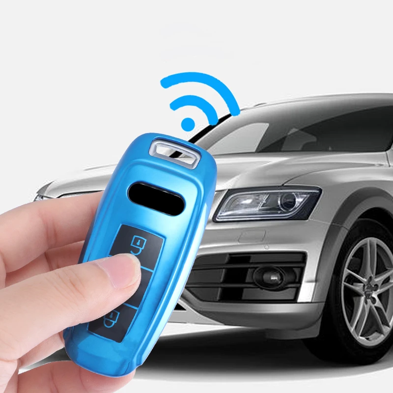 Новинка чехол для автомобильных ключей из ТПУ Audi A6 C8 A7 A8 Q8 2018 2019 набор женщин Набор