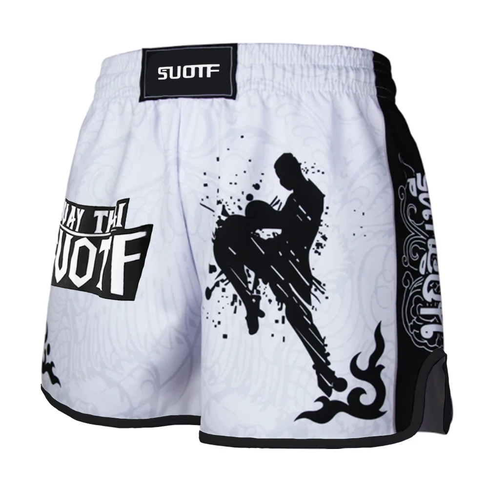 Fighting shorts men's and women's fitness training printed boxing shorts MMA Muay Thai fighting game Taekwondo boxing suit