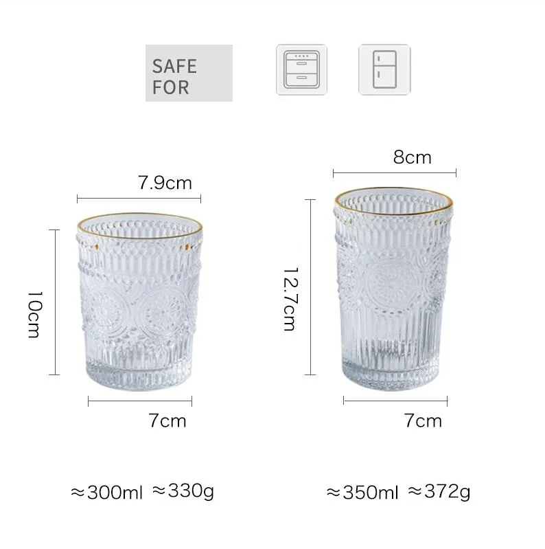 Творческий с тиснением и изображением солнца кружки цветами бар Стекло вина es