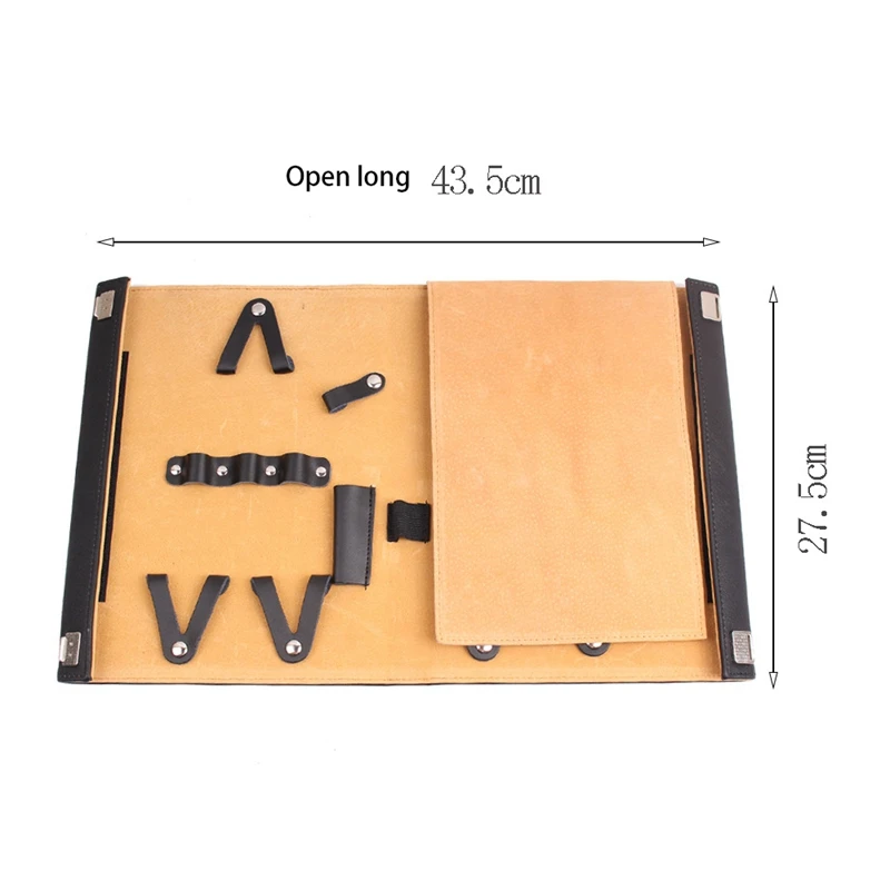 

Hot Put 8Pcs Leather Hairdressing Tools Bags Pet Hair Scissor Case Waist Pack Pouch Holder Hair Styling Tools Accessories