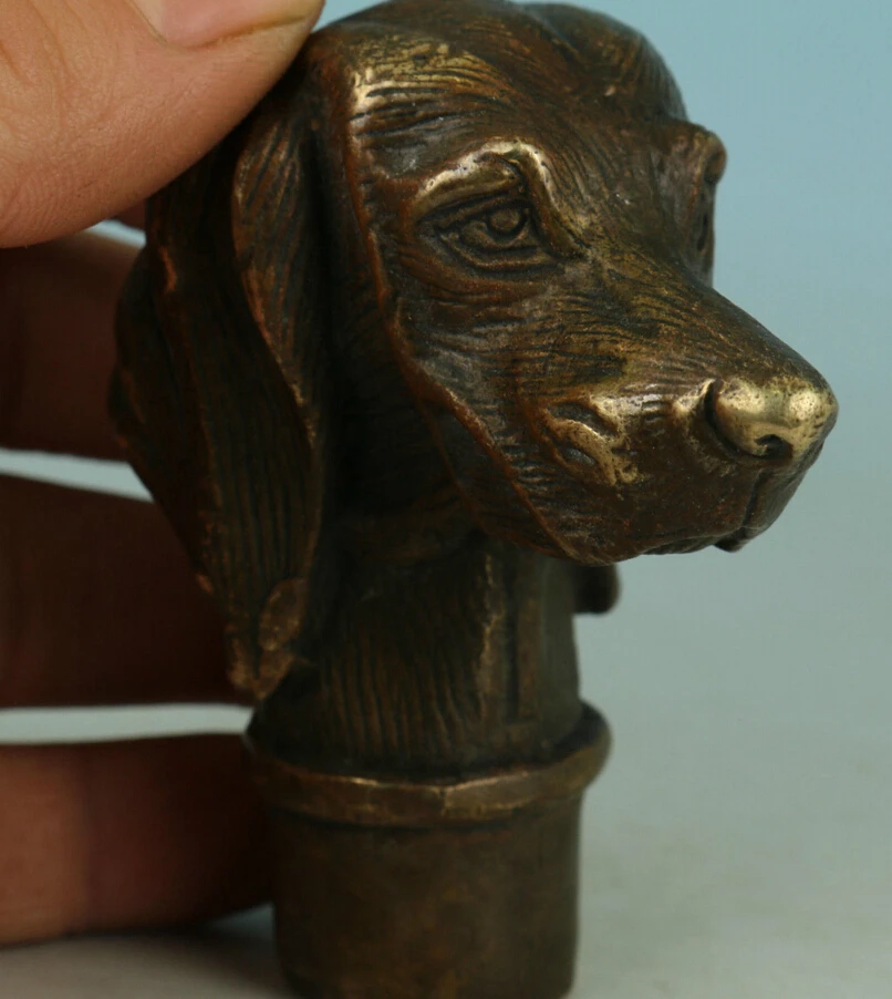 527 ++++++ острые китайские старые бронзовые статуи для собак ручной работы