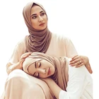 Мусульманский женский хлопковый шарф-хиджаб из модала размером 60*170 см