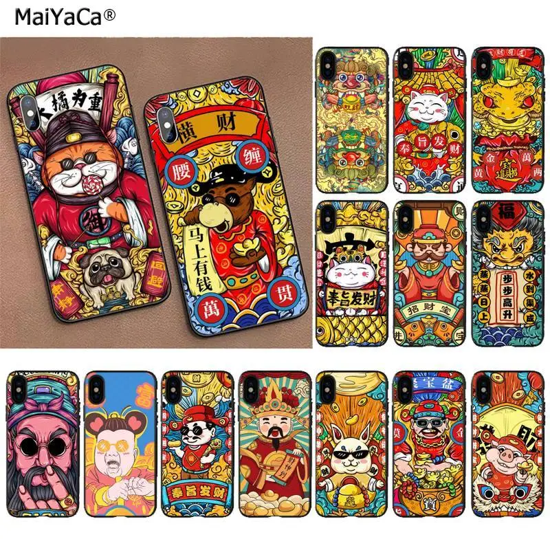 Чехол MaiYaCa Money god of wealth для iPhone 11 pro XS MAX 8 7 6 6S Plus X 5S SE 2020 XR|Бамперы| |
