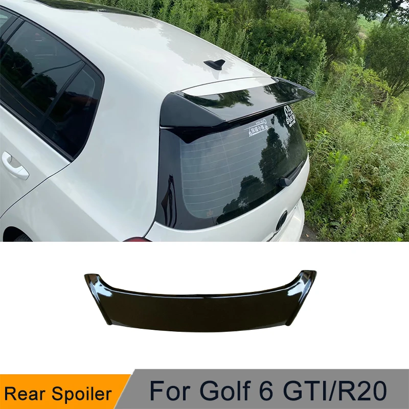 Высококачественный яркий черный спойлер заднего крыла автомобиля для VW Golf 6 VI MK6