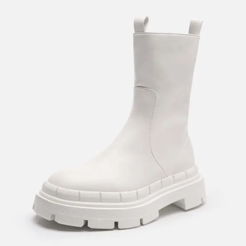 

Полусапожки женские, на молнии, с круглым носком, зимние, Размеры 35-40