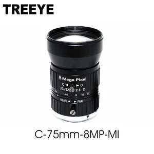 Объектив камеры видеонаблюдения HD 8 Мп 75 мм C CS крепление ручная Радужная фокусировка F1.8 апертура 1 дюйм формат изображения камера безопасности промышленный объектив