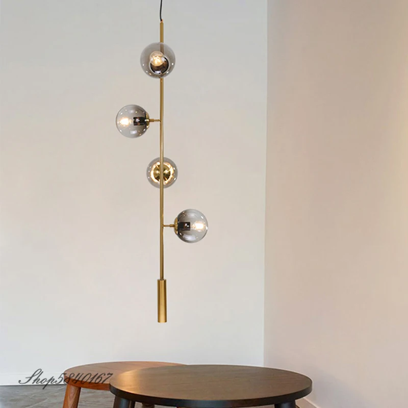 Lámpara colgante moderna de cristal mágico de luz colgante accesorios habitación colgando lámpara de habitación luces lámpara de cama colgante Loft luminaria