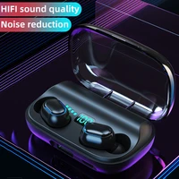 tws bluetooth 5 0 wireless headphones 2200mah charging box 9d stereo noise reduction earbud type ipx waterproof sports earplugs