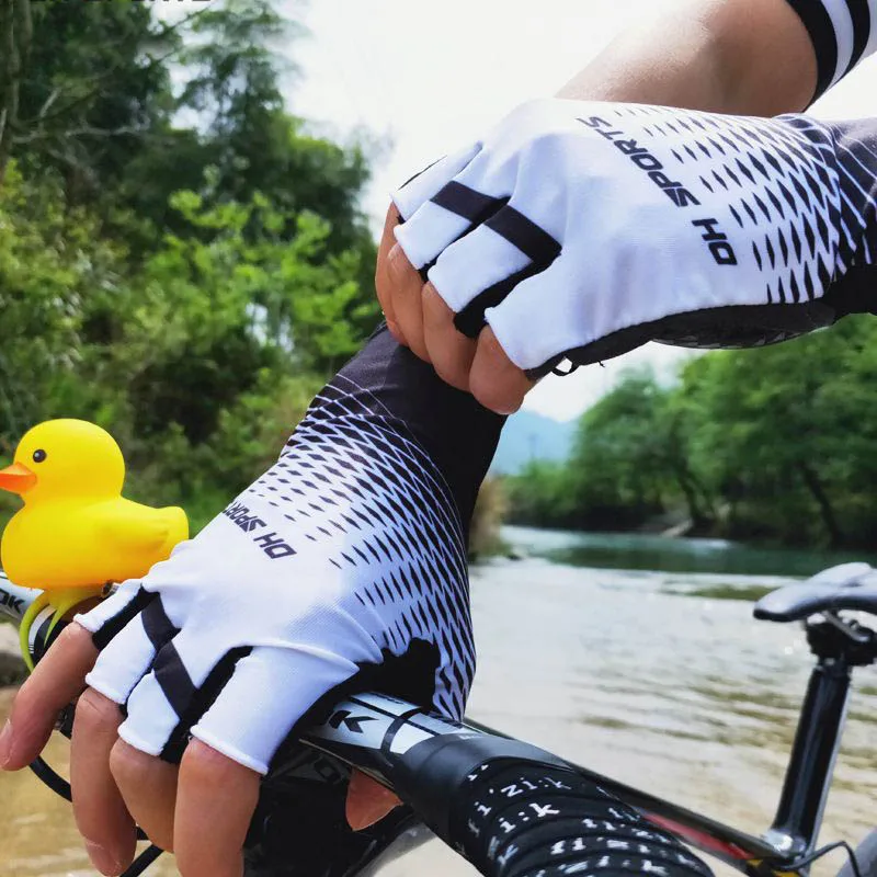 Перчатки велосипедные мужские/женские дышащие защита от пота без пальцев для