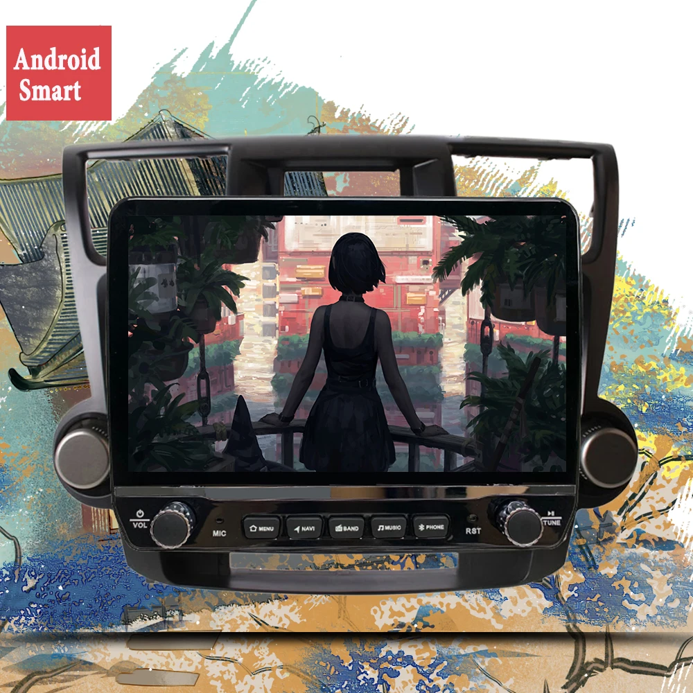 

2Din IPS Android 10 DSP Car Multimedia Player For Toyota Highlander 2008 2009 2010 - 2014 Navi Audio Radio WIFI Stereo head unit