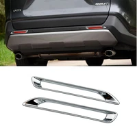 abs chrome tail rear fog light lamp cover trim for 2019 2020 toyota rav4 car accessories styling