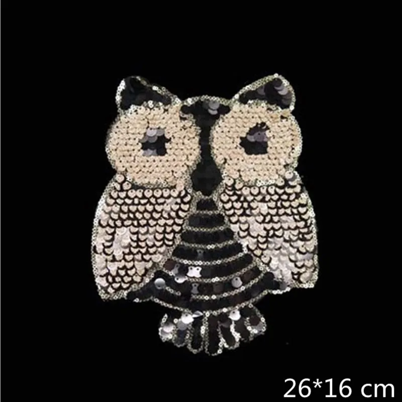 Тканевая нашивка в виде совы женская одежда из бисера тканевая аксессуары для
