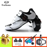 tiebao road bike shoes add pedals sunglasses self locking breathable ultra light cycling sneakers supertar racing bike footwear