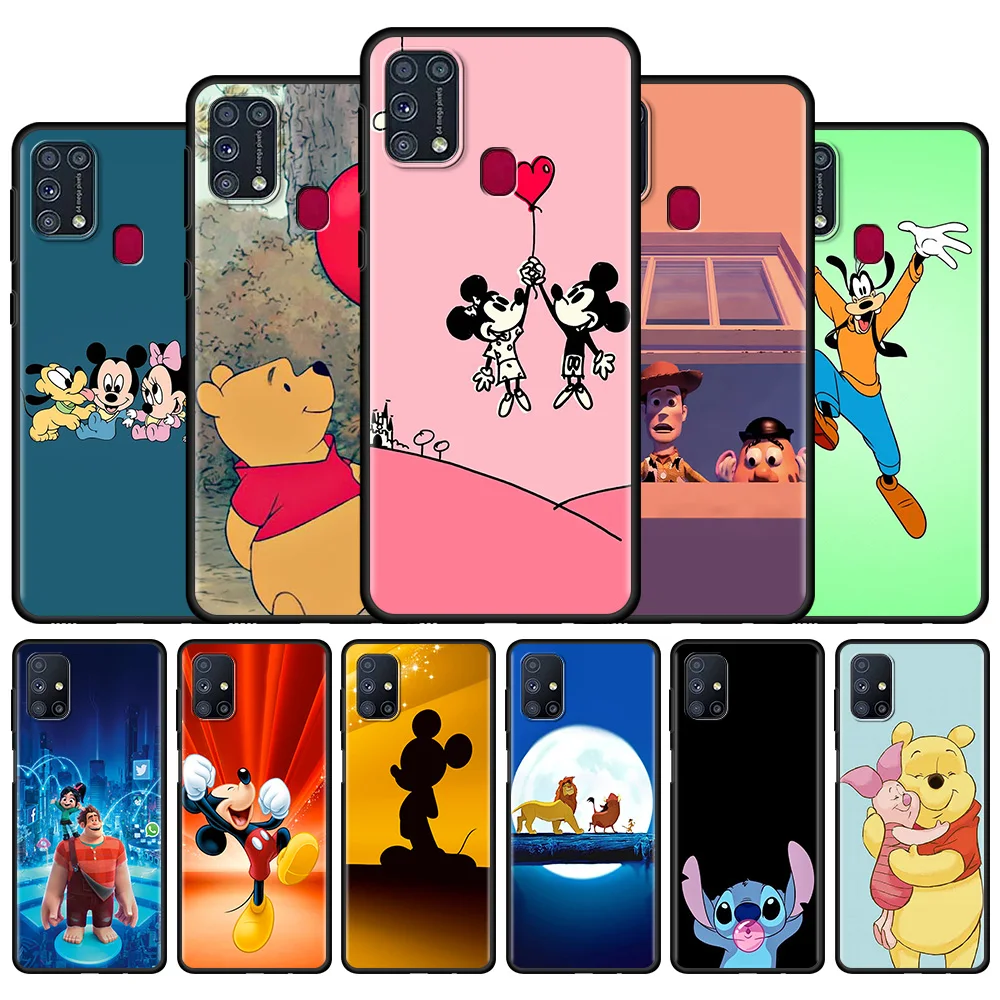 

Мультяшный чехол Disney для Samsung Galaxy M31, M30s, M51, M31s, M11, M32, M01, M12, F62, F22, корпус, бампер, сумка, чехол