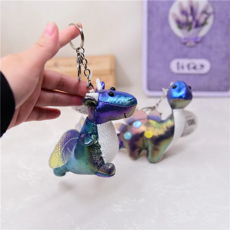 

very cool new Cute Stylish Popular Pterodactyl Long-necked drag PU disposable pendant car bag Exquisite Keychain christmase gift