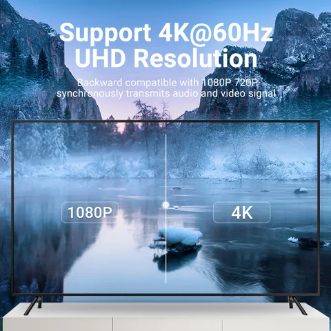 Конвертер USB-C на HDMI 2.0 Vention 4K