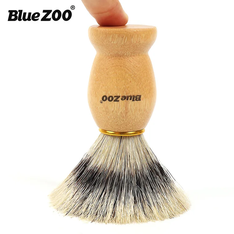 Bluezoo восковая ручка щетина для мужчин инструменты ухода крем бритья животных