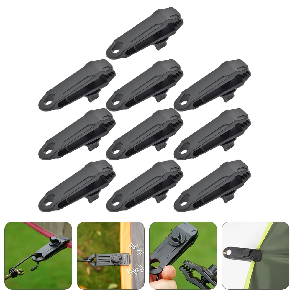 

10 шт. практичные крепежные зажимы для уличных навесов, ветрозащитные зажимы для брезента
