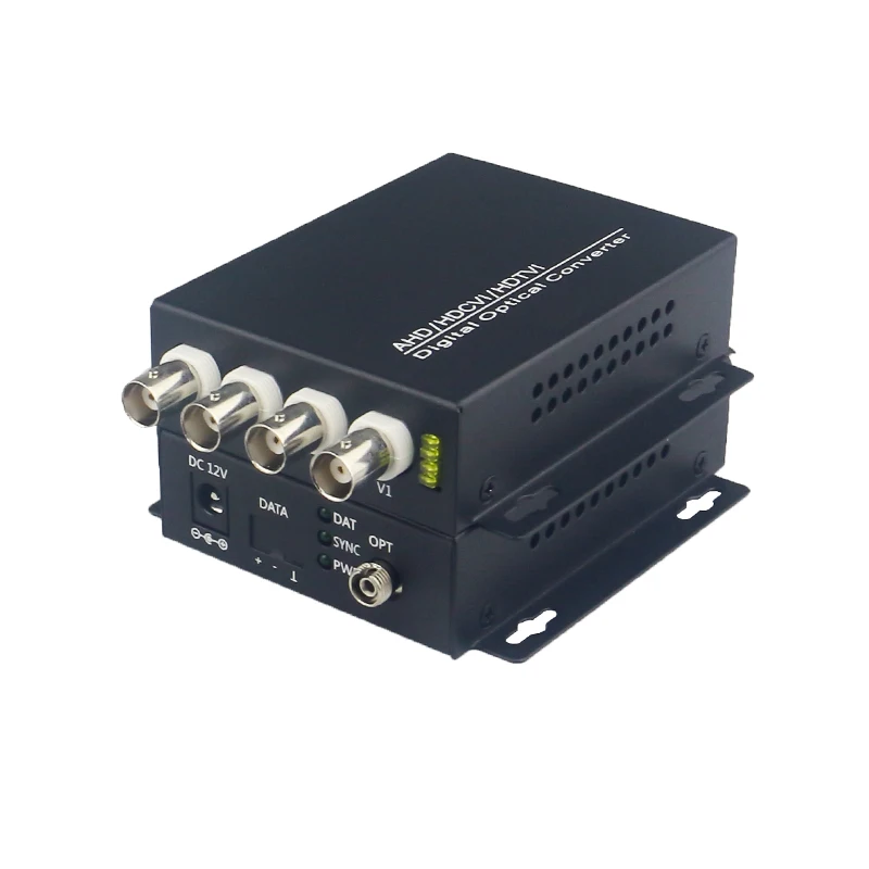 HD CVI AHD TVI 720P 960P 4CH оптоволоконный в BNC цифровой видео конвертер al передатчик и