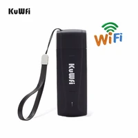 kuwfi mini usb 3g4g wifi modem router 4g modem lte wifi dongle mobile wifi network hotspot with sim card slot for car outdoor