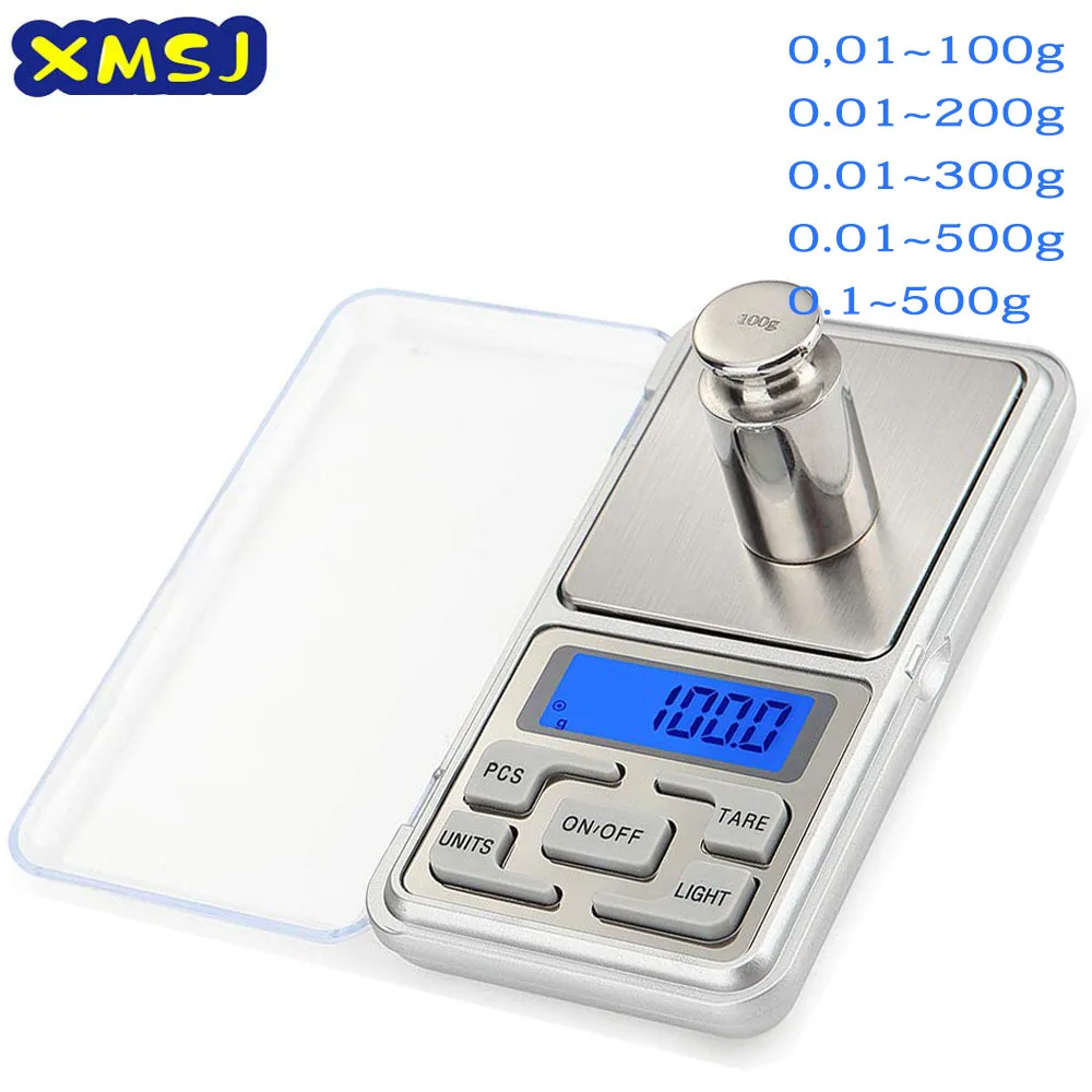 Цифровые Мини весы 100/200/300/500 г 0 01/0 1 высокоточные карманные электрические с