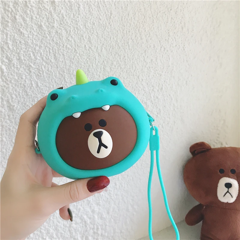 Мини сумка Id держатель для карт Airpod чехол силиконовый ударопрочный чехол для Airpods 2 1 чехол Аксессуары для наушников Air Pods Чехол Коробка