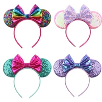 new product headband creative sequin bow hot blond hair hoop holiday party amusement park headband childrens headwear