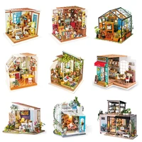 robotime diy wooden miniature dollhouse 124 handmade doll house model building kits toys for children adult drop shipping