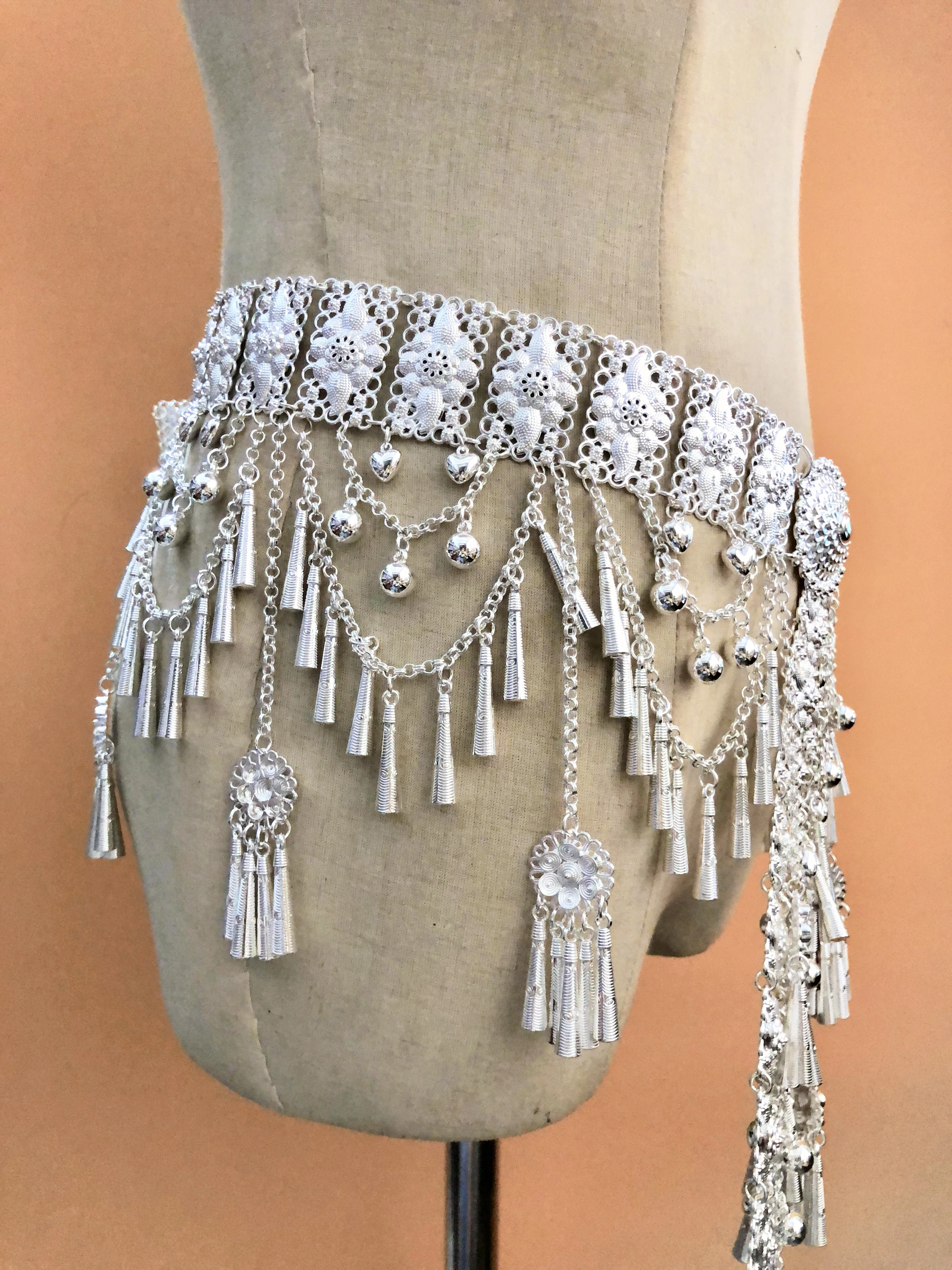 

Miao waist chain performance waist chain hmong belt chain