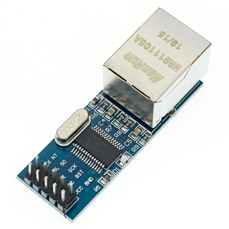 Сетевая плата 10 шт./лот mini ENC28J60 LAN Ethernet 25 МГц Crystal AVR 51 LPC 3 V | Электронные компоненты