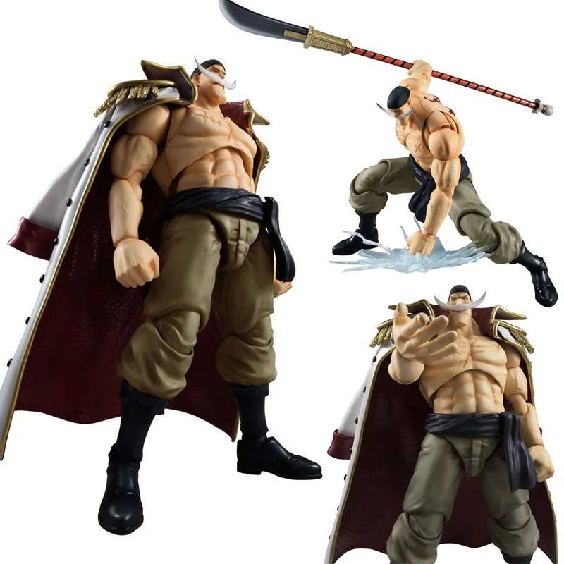 

25CM Anime ONE PIECE Edward Newgate White Beard Movable Joints PVC Action Figure Collectible Statue Model Toy Gift