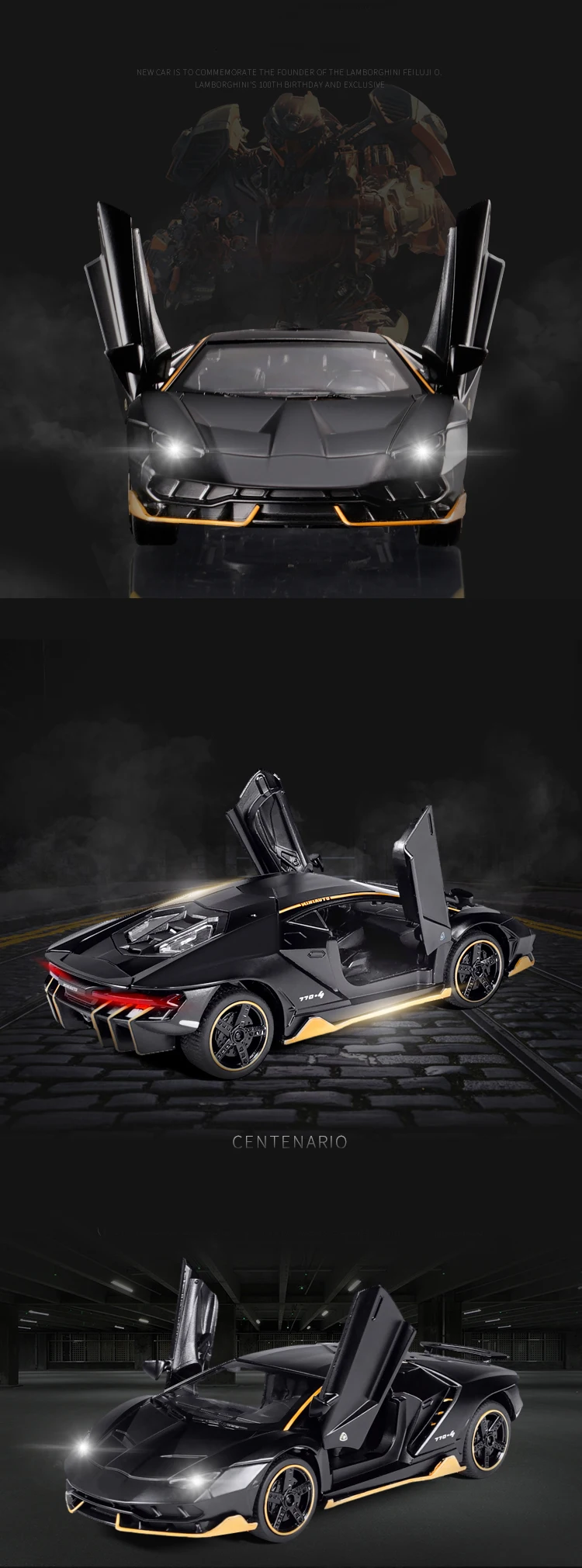 Горячая LP770 1:32 RC автомобиль сплав спортивная модель автомобиля звук светильник супер гоночный автомобиль задний откидной обода сплавочных колес игрушки для детей