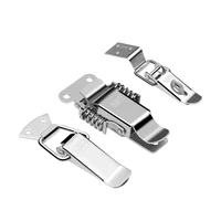 4pcslot stainless steel hasps for sliding door window home iron cabinet toolbox locks latch catch togglefurniture hardware
