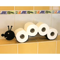 novelty caterpillar toilet roll holder bathroom ornament free standing metal