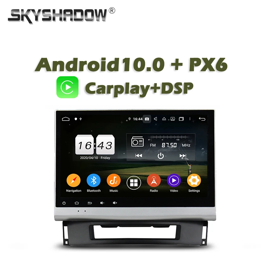 Автомобильный радиоплеер Carplay PX6 Android 10 0 4 Гб + 64 ГБ GPS RDS радио Wi Fi Bluetooth 5 для Opel Astra J