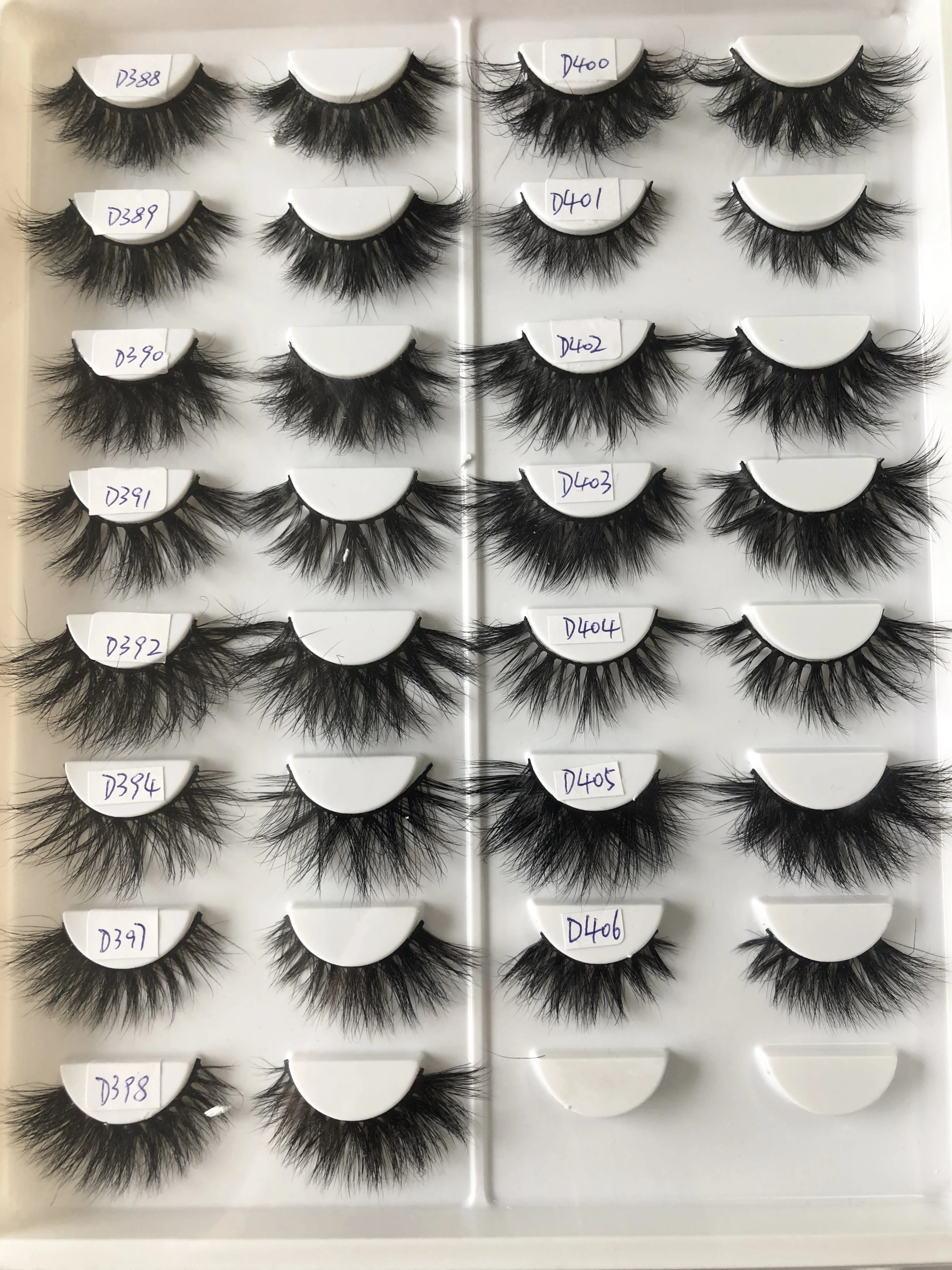 Оптовая продажа 3D настоящие норковые ресницы без коробки 30 пар только поднос