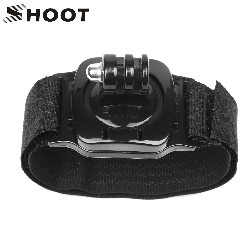 Крепление на запястье SHOOT для Gopro Hero 7 5 6 4 Xiaomi Yi 4K SJCAM SJ6 Eken h9 аксессуары вращение 360
