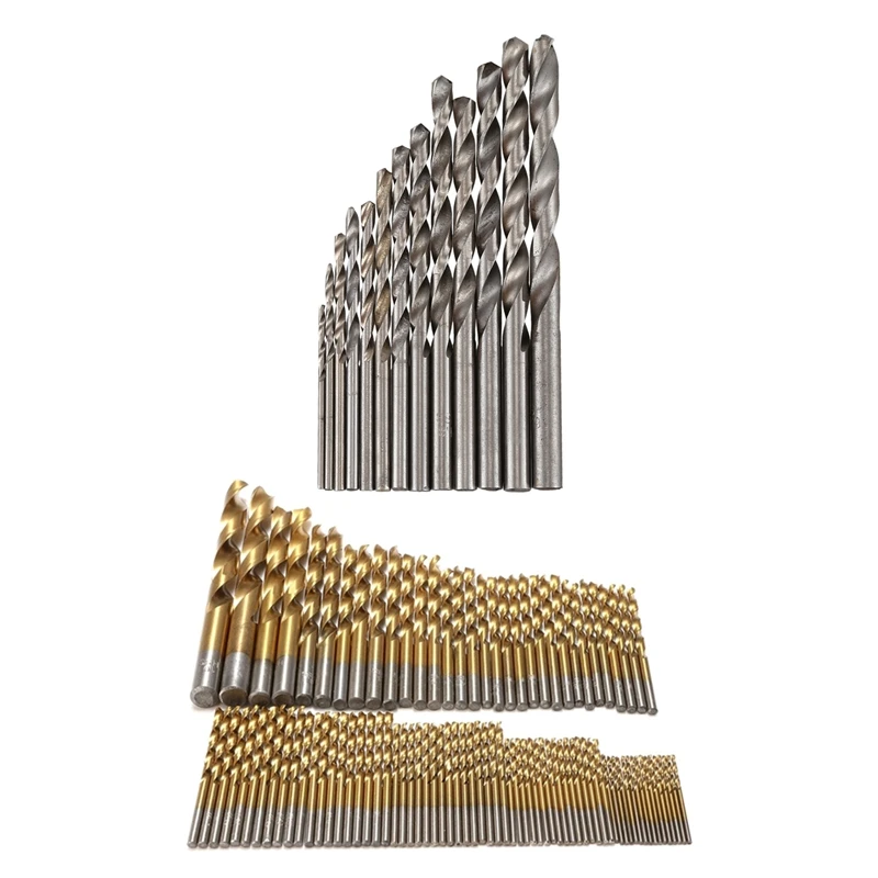 

2 Set Accessories:1 Set 13 in 1 Shank 1mm to 6.5mm Twist Drill Bits & 1 Set Serratula Drill Bit Set Tool 1.5mm - 10mm