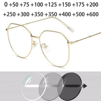metal irregular polygon reading eyeglasses women men prescription spectacles eyewear 0 5 0 75 1 1 25 1 5 2 2 5 3 3 5 4