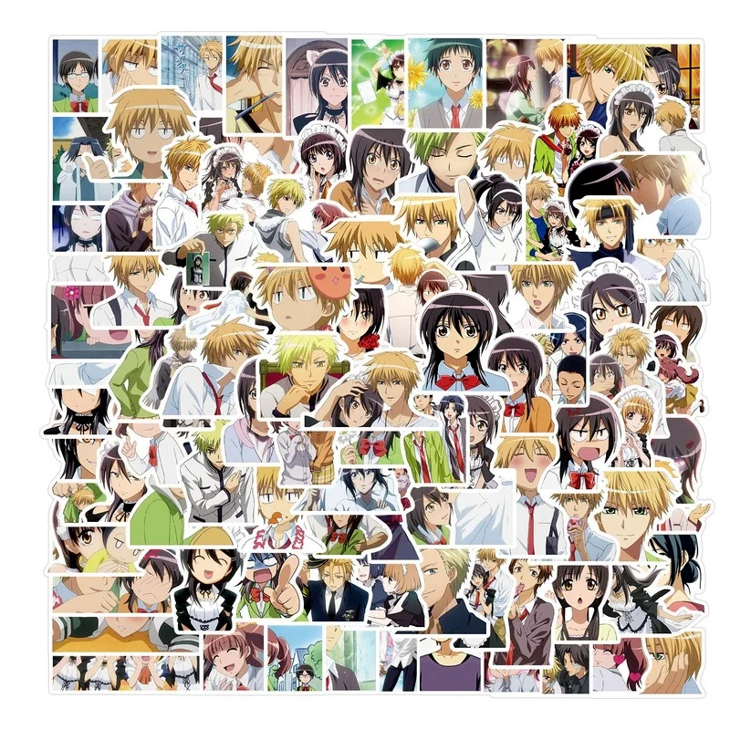 

100/50/10pcs Cartoon Niman Ayuzawa Misaki Usui Takumi Sakura Hanazono Sticker Diy Maid Sama Luggage Notebook Decoration Stickers