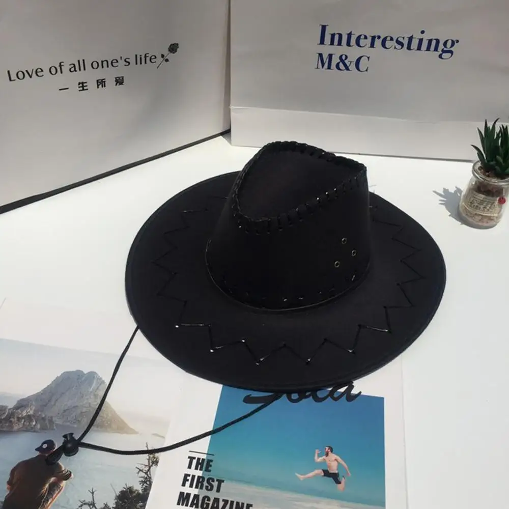 Ковбойская шляпа в западном стиле для мужчин женщин детей Fedora улицы с широкими