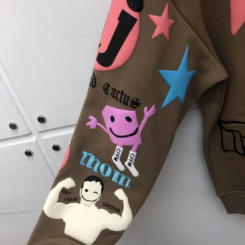 

Foam Printing 3D Cactus Plant Flea Market Hoodie Men Women Top Quality Tokyo Limited Edition Stars CPFM.XYZ Pullover Sweatshirts