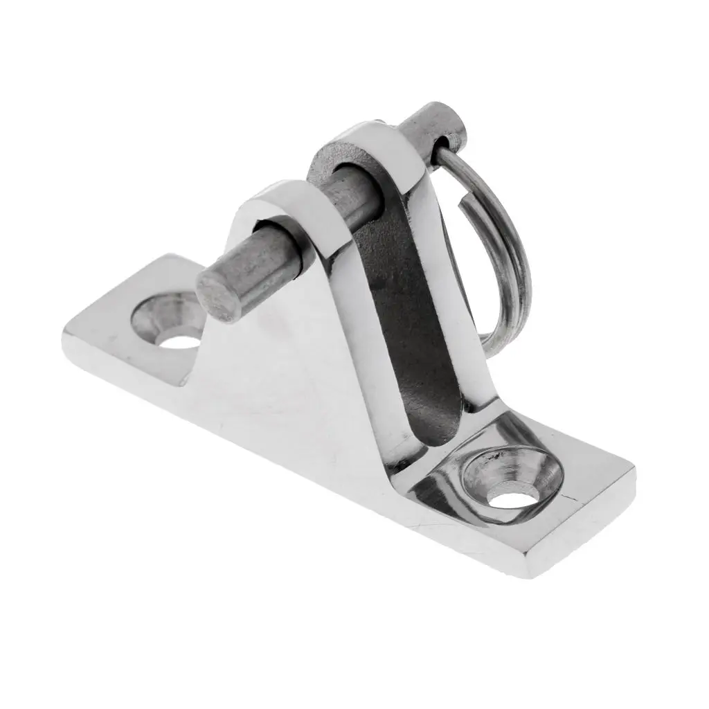 

Boat Bimini Top Deck Hinge with Quick Release Pin Marine 316 Stainless Steel