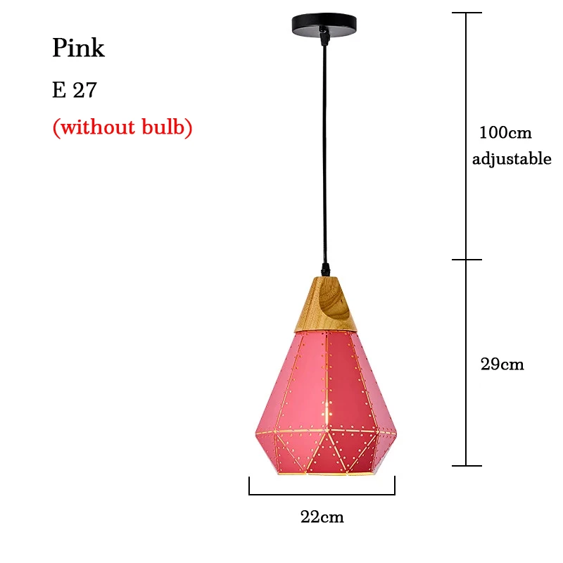 

Modern Pendant Lights Nordic Pendant Lamp Industrial Lamp Vintage Wooden Hanglamp Dining Room Kitchen Bar Light Fixture E27