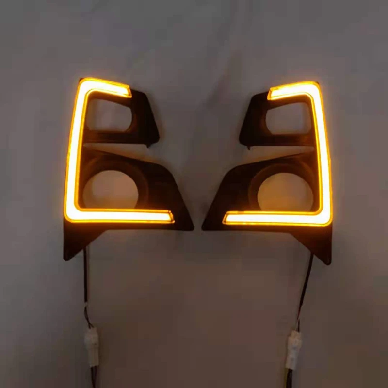 

LED Daytime Running Light DRL for ISUZU D-Max DMAX Pickup 2020 12V Daylights Yellow Turn Signal Car Headlight Fog Lamp