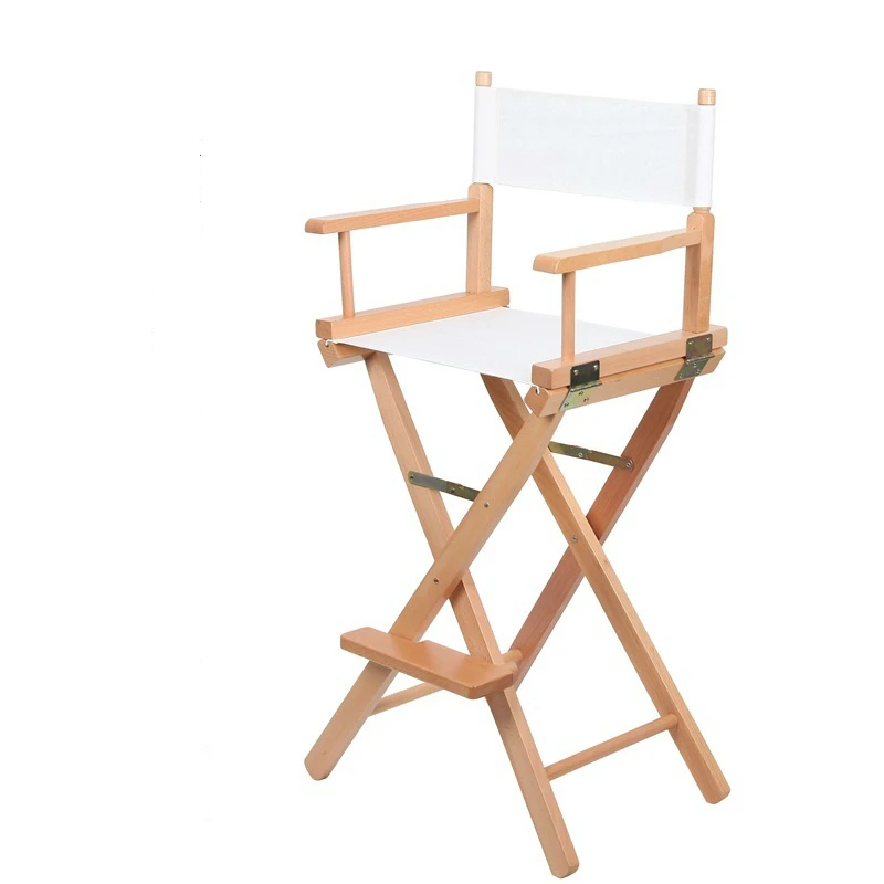 Стул для руководителя по высоте бара натуральная/черная рама с каванами садовая