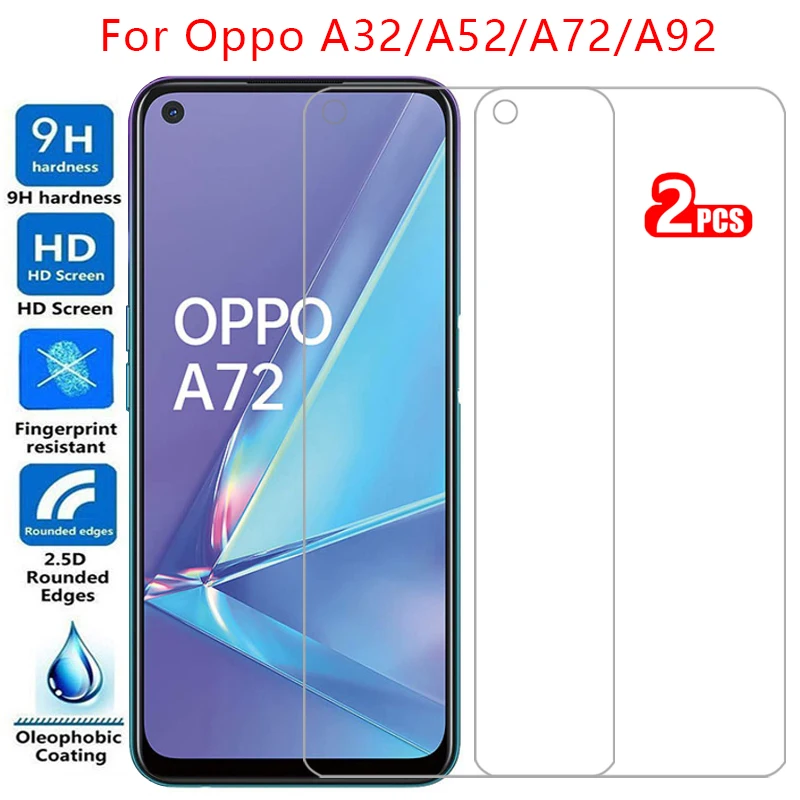 

protective tempered glass for oppo a32 a52 a72 5g a92 a92s screen protector on a 32 52 72 92 s 92s 32a 52a 72a 92a safety film