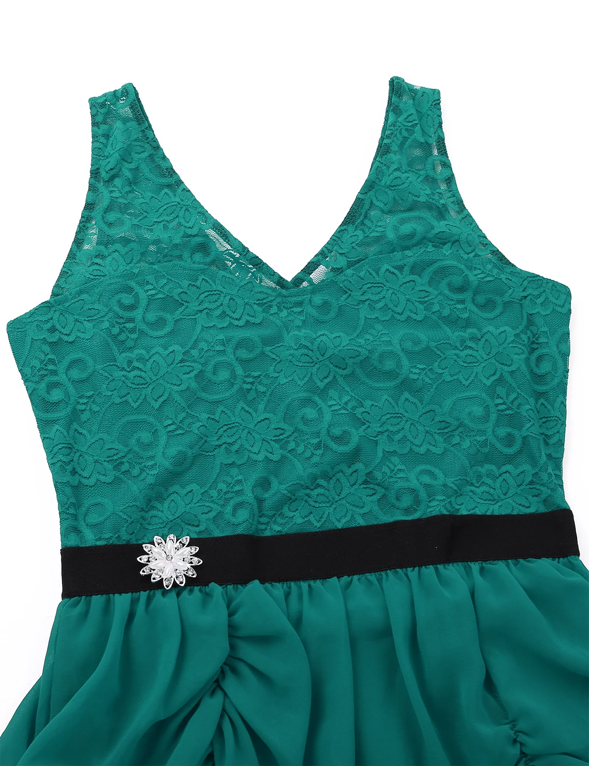 2020 женское платье без рукавов с цветочным кружевным лифом асимметричное