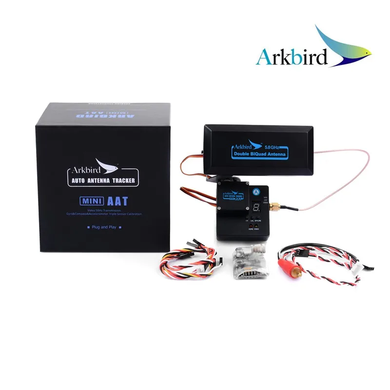 Arkbird FPV 5,8 ГГц мини авто антенный трекер карданный большой диапазон системы с воздушным модулем и наземной системой Встроенный видео приемник