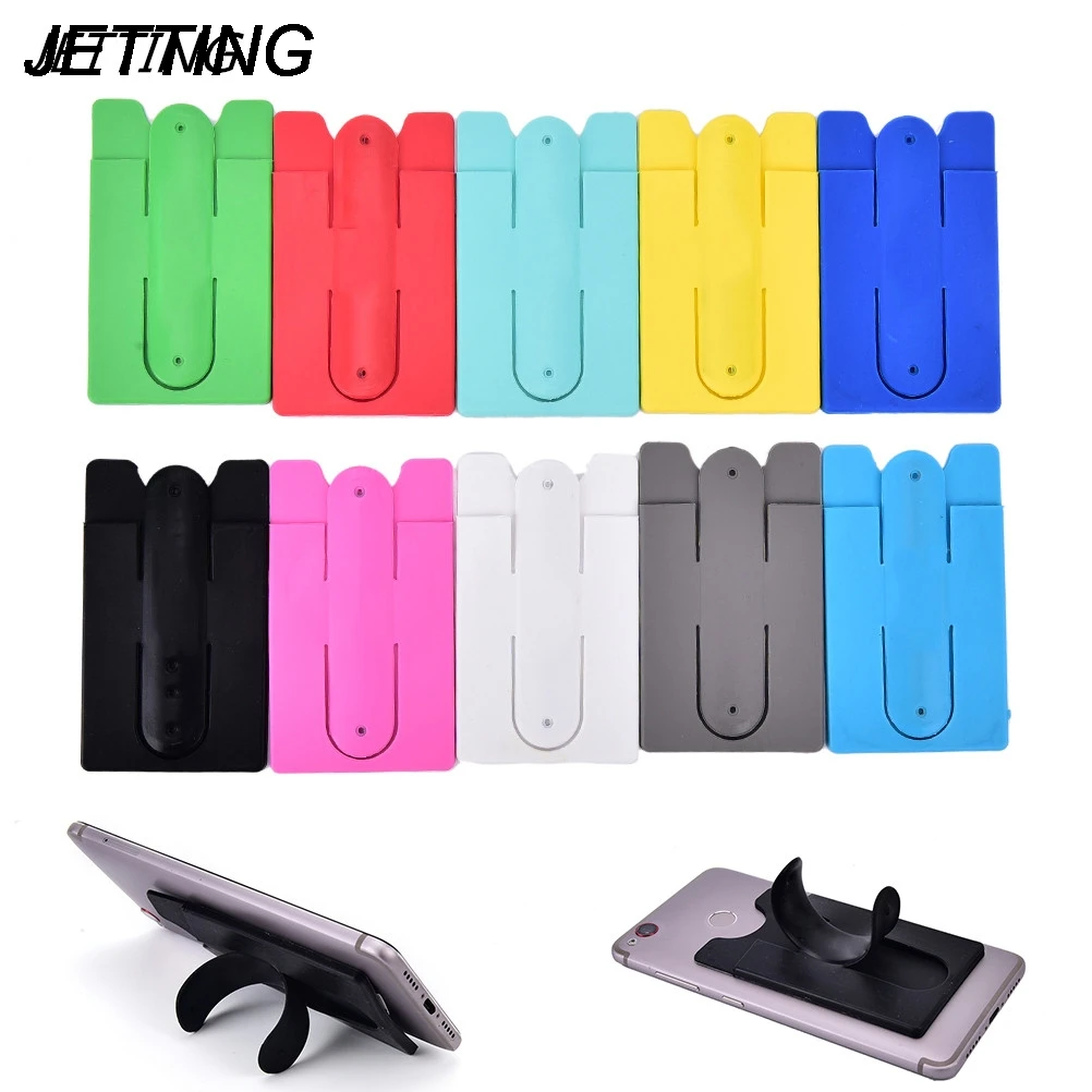 Модная клейкая наклейка задняя крышка чехол для карт сотового телефона цветной